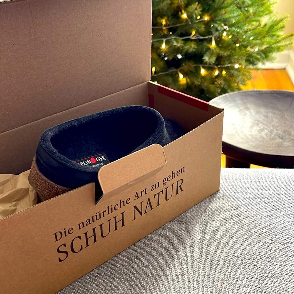 NWT: Haflinger Grizzly Kris Silver Grey clogs